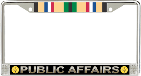 U.S. Army Public Affairs Gulf War Veteran License Plate Frame