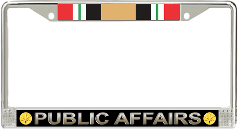 U.S. Army Public Affairs Iraq Veteran License Plate Frame
