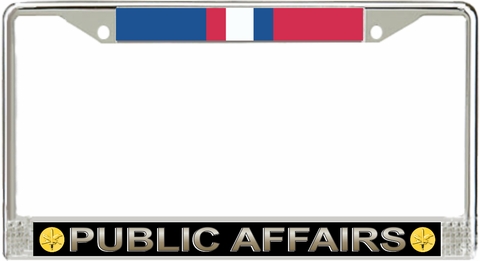 U.S. Army Public Affairs Kosovo Veteran License Plate Frame
