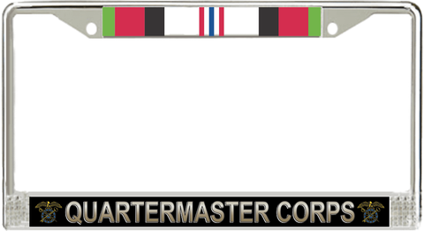 U.S. Army Quartermaster Corps Afghanistan Veteran License Plate Frame