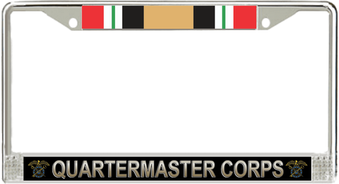 U.S. Army Quartermaster Corps Iraq Veteran License Plate Frame