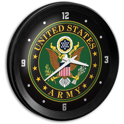 US Army: Ribbed Frame Wall Clock