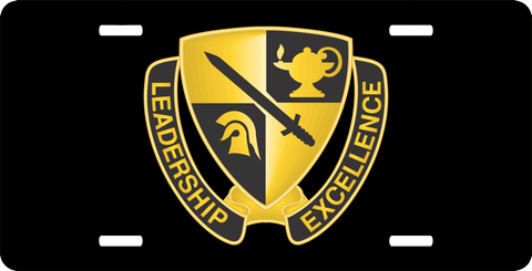 U.S. Army ROTC Cadet Command Unit Crest License Plate
