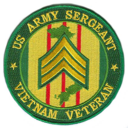 U.S. Army Sergeant Vietnam Veteran 4" Patch