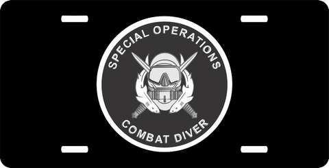 U.S. Army Special Operations Combat Diver License Plate