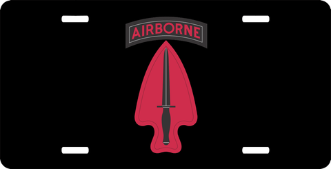 U.S. Army Special Operations Command License Plate