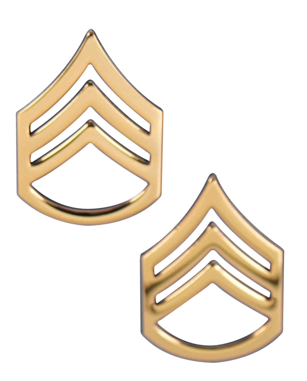 U S Army Staff Sergeant Gold Collar Rank Insignia