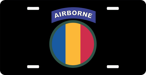 U.S. Army Training and Doctrine Command TRADOC with Airborne Tab License Plate