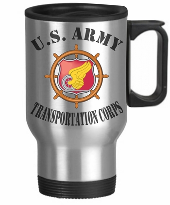U.S. Army Transportation Corps 14 oz Stainless Steel Travel Mug