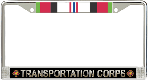 U.S. Army Transportation Corps Afghanistan Veteran License Plate Frame