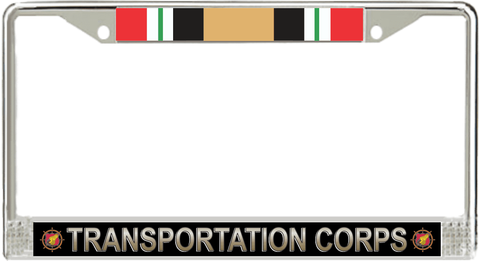 U.S. Army Transportation Corps Iraq Veteran License Plate Frame