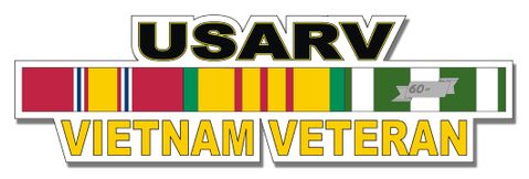 U.S. Army USARV Vietnam Veteran Window Strip Decal