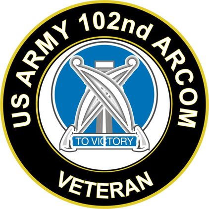 U.S. Army Veteran 102nd ARCOM Unit Crest Sticker Decal