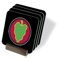 U.S. Army Veteran 24th Mechnized Infantry Coasters - Set of 4