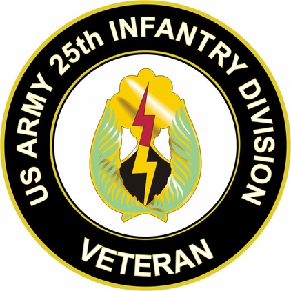 U.S. Army Veteran 25th Infantry Division Unit Crest Sticker Decal