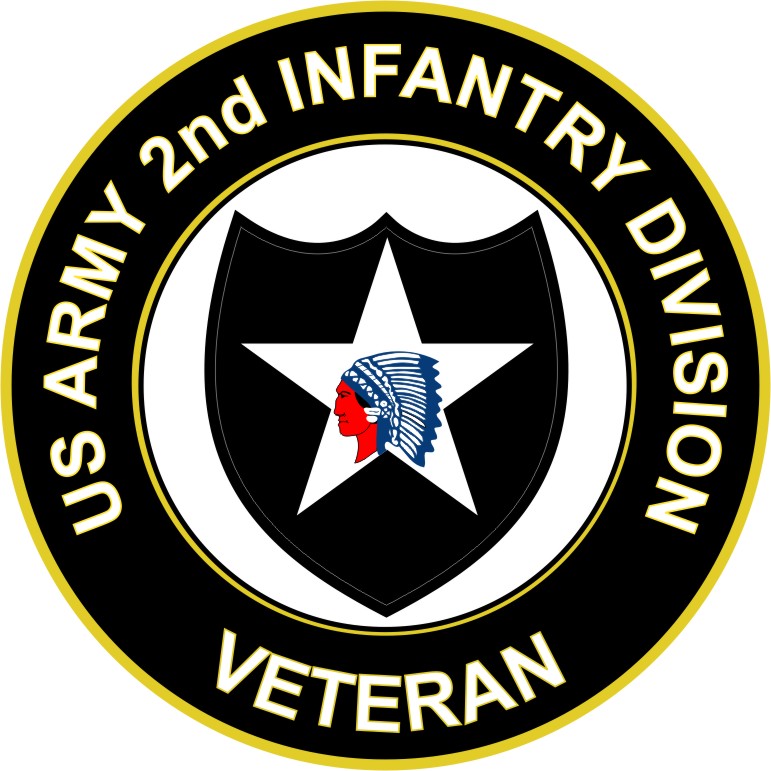 U.S. Army Veteran 2nd Infantry Division Sticker Decal