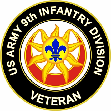 U.S. Army Veteran 9th Infantry Division Unit Crest Sticker Decal
