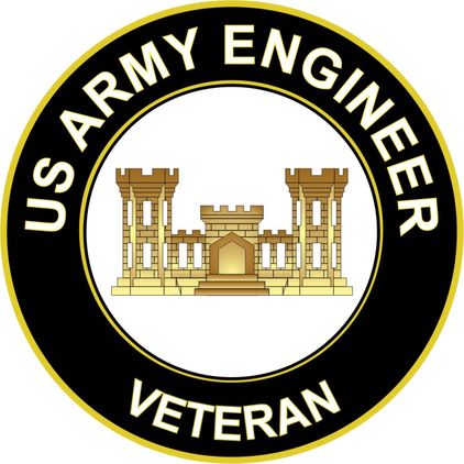 U.S. Army Veteran Army Engineer Sticker Decal