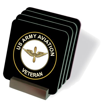 U.S. Army Veteran Aviation Coasters - Set of 4