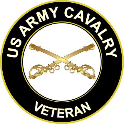 U.S. Army Veteran Cavalry Sticker Decal