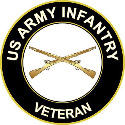 U.S. Army Veteran Infantry Sticker Decal