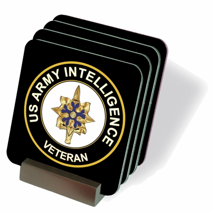 U.S. Army Veteran Intelligence Coasters - Set of 4
