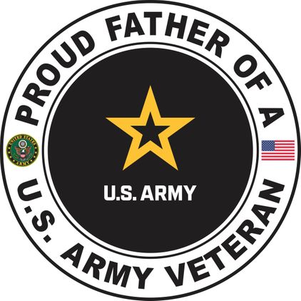 U.S. Army Veteran Proud Father Decal