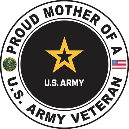 U.S. Army Veteran Proud Mother Decal