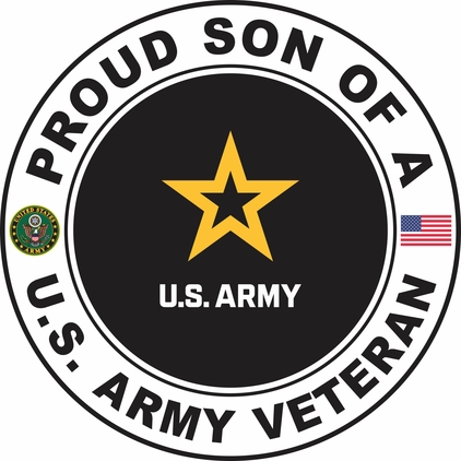 U.S. Army Veteran Proud Son Decal