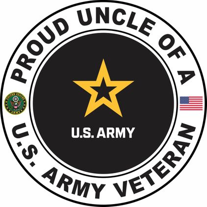 U.S. Army Veteran Proud Uncle Decal