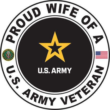 U.S. Army Veteran Proud Wife Decal