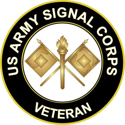 U.S. Army Veteran Signal Corps Sticker Decal