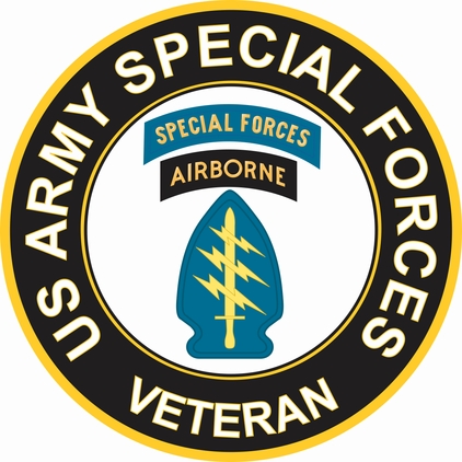 U.S. Army Veteran Special Forces Airborne Sticker Decal