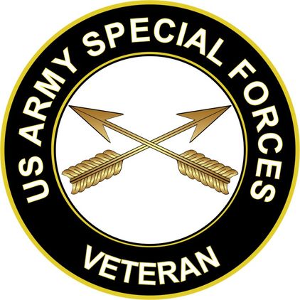 U.S. Army Veteran Special Forces Sticker Decal