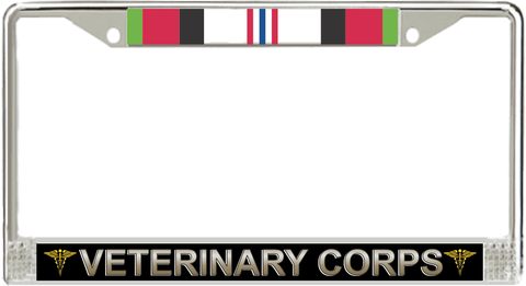 U.S. Army Veterinary Corps Afghanistan Veteran License Plate Frame