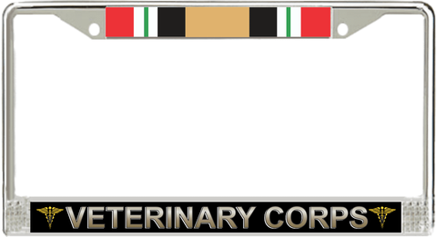 U.S. Army Veterinary Corps Iraq Veteran License Plate Frame