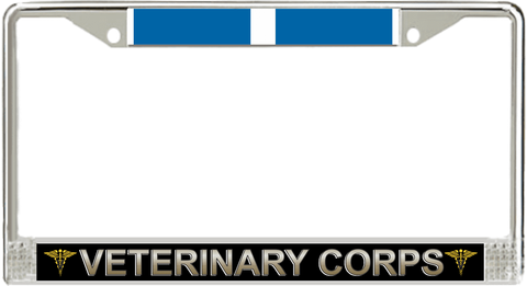 U.S. Army Veterinary Corps Korea Veteran License Plate Frame