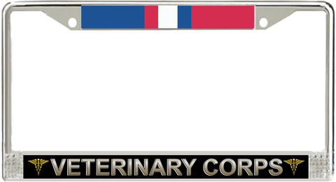U.S. Army Veterinary Corps Kosovo Veteran License Plate Frame