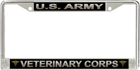 U.S. Army Veterinary Corps License Plate Frame