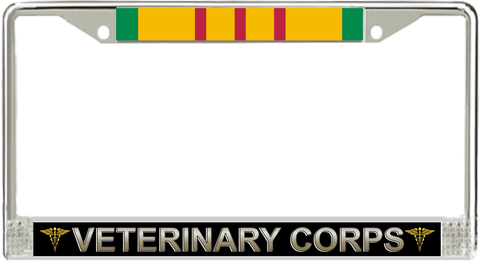U.S. Army Veterinary Corps Vietnam Veteran License Plate Frame