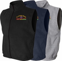 US Army Vietnam Veteran Unit Fleece Vests with Vietnam Service Ribbons Thumbnail Illustration