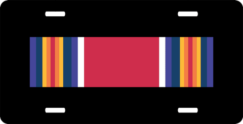 U.S. Army World War II Victory Medal Ribbon License Plate