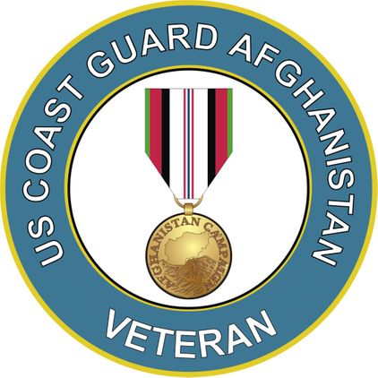 U.S. Coast Guard Afghanistan Veteran Decal Sticker