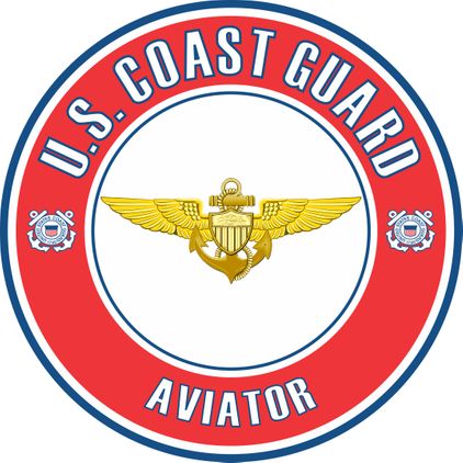 U.S. Coast Guard Aviator Badge Decal