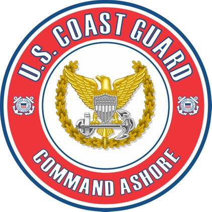 U.S. Coast Guard Command Ashore Badge Decal