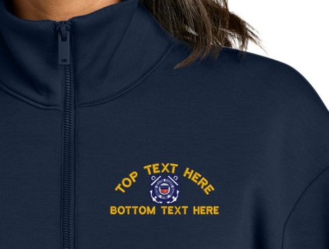 U.S. Coast Guard Custom Women's Soft Spacer Quarter-Zip