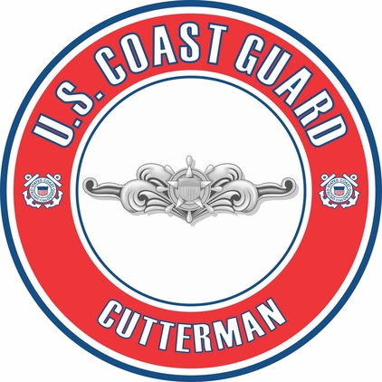 U.S. Coast Guard Cutterman Badge Decal