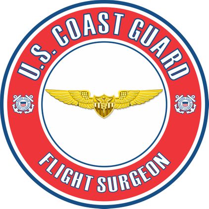 U.S. Coast Guard Flight Surgeon Badge Decal