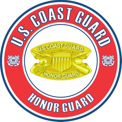 U.S. Coast Guard Honor Guard Badge Decal