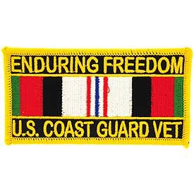 U.S. Coast Guard Operation Enduring Freedom With Service Ribbon Patch